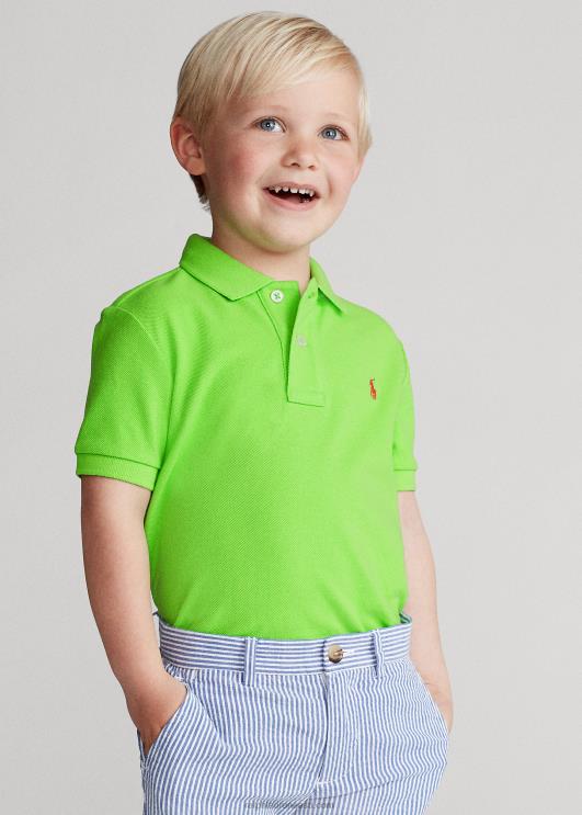 Ralph Lauren lapsed ikooniline võrgust polosärk PR0V5681 kiivi laim