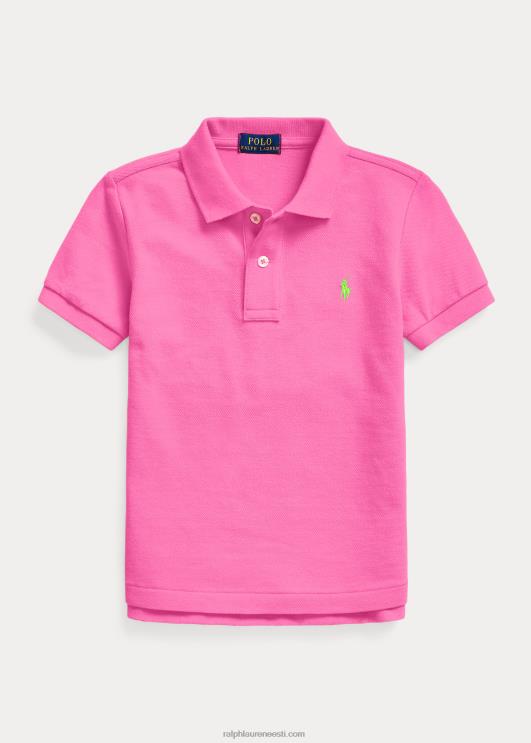 Ralph Lauren lapsed ikooniline võrgust polosärk PR0V5686 dalia roosa