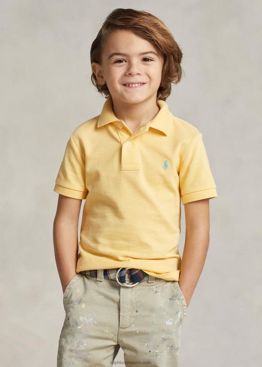 Ralph Lauren lapsed ikooniline võrgust polosärk PR0V5699 maisi kollane