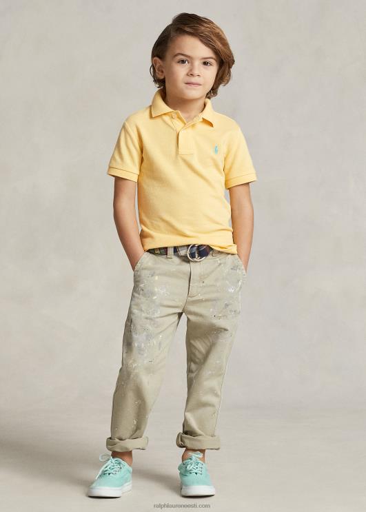 Ralph Lauren lapsed ikooniline võrgust polosärk PR0V5699 maisi kollane
