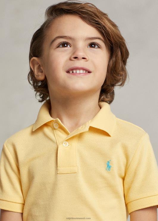Ralph Lauren lapsed ikooniline võrgust polosärk PR0V5699 maisi kollane