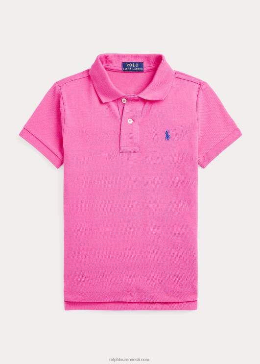 Ralph Lauren lapsed ikooniline võrgust polosärk PR0V5703 kõrberoosa