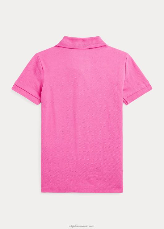 Ralph Lauren lapsed ikooniline võrgust polosärk PR0V5703 kõrberoosa