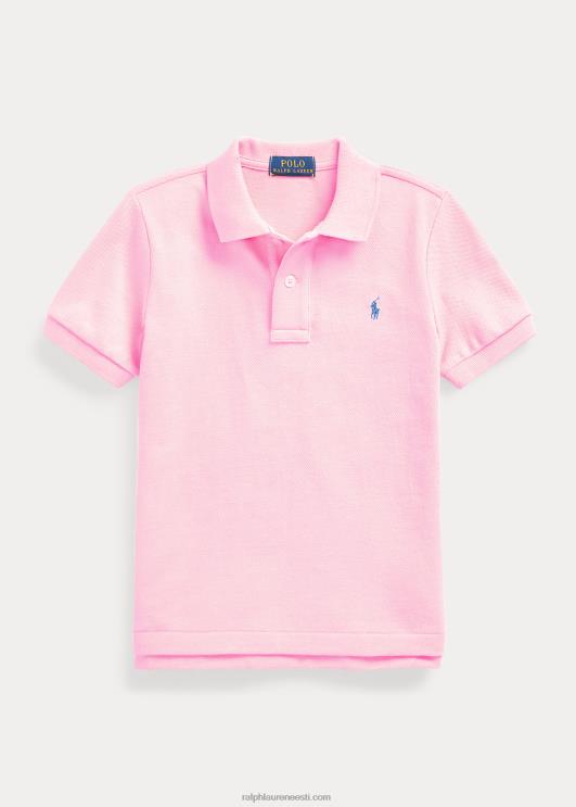 Ralph Lauren lapsed ikooniline võrgust polosärk PR0V5704 karmeli roosa