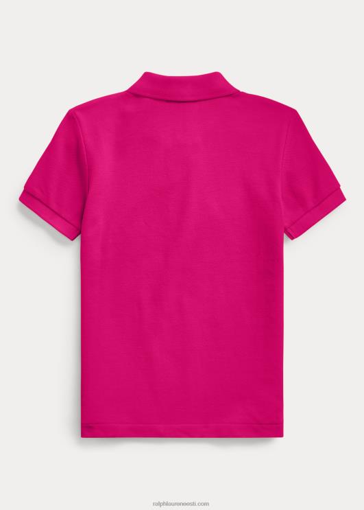 Ralph Lauren lapsed ikooniline võrgust polosärk PR0V5706 roosa taevas