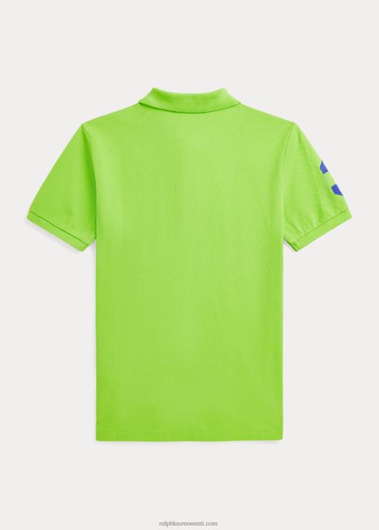 Ralph Lauren lapsed klassikaline istuv suure poni võrguga polosärk PR0V6627 galaktika roheline