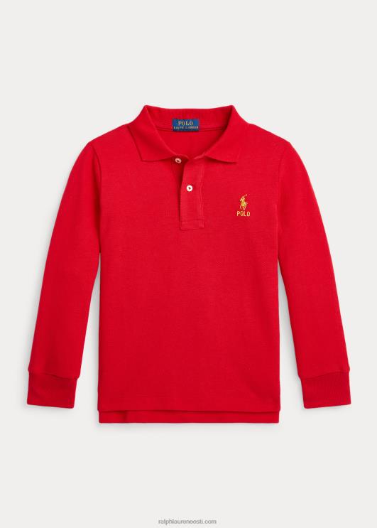 Ralph Lauren lapsed kuuuusaasta pikkade varrukatega polosärk PR0V6441 Rl 2000 punane