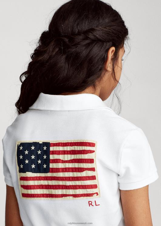Ralph Lauren lapsed lipp puuvillasest võrgust polosärk PR0V7022 valge