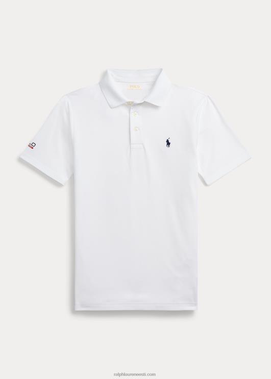 Ralph Lauren lapsed performance stretch jersey polosärk PR0V5974 keraamiline valge