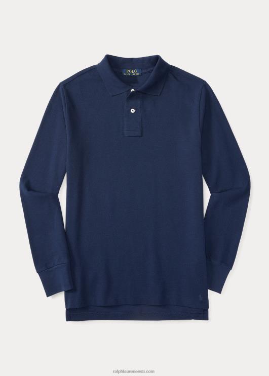 Ralph Lauren lapsed pikkade varrukatega vormipolosärk PR0V6232 Newporti merevägi