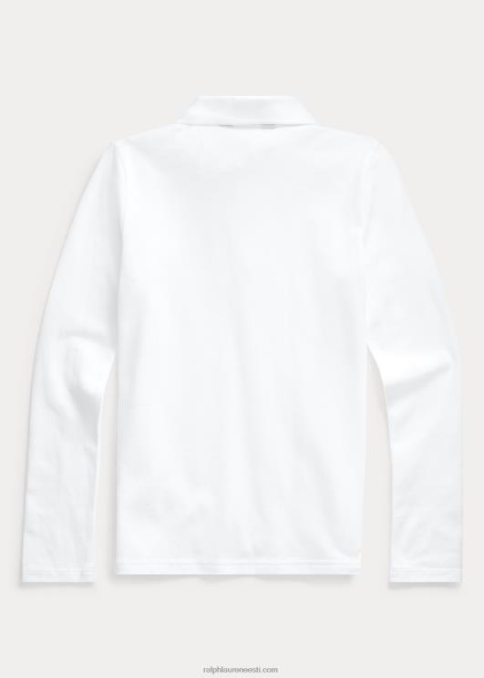 Ralph Lauren lapsed pikkade varrukatega vormipolosärk PR0V7253 valge