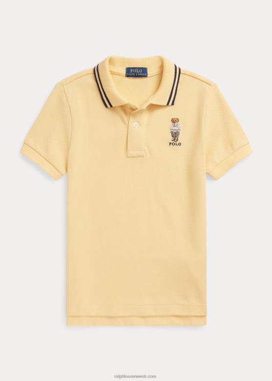 Ralph Lauren lapsed polo karu puuvillase võrguga polosärk PR0V6460 maisi kollane