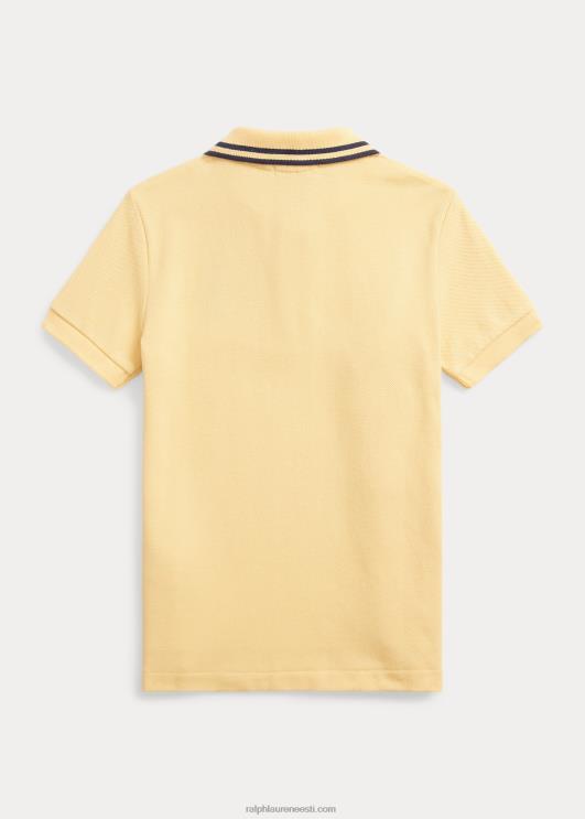 Ralph Lauren lapsed polo karu puuvillase võrguga polosärk PR0V6460 maisi kollane