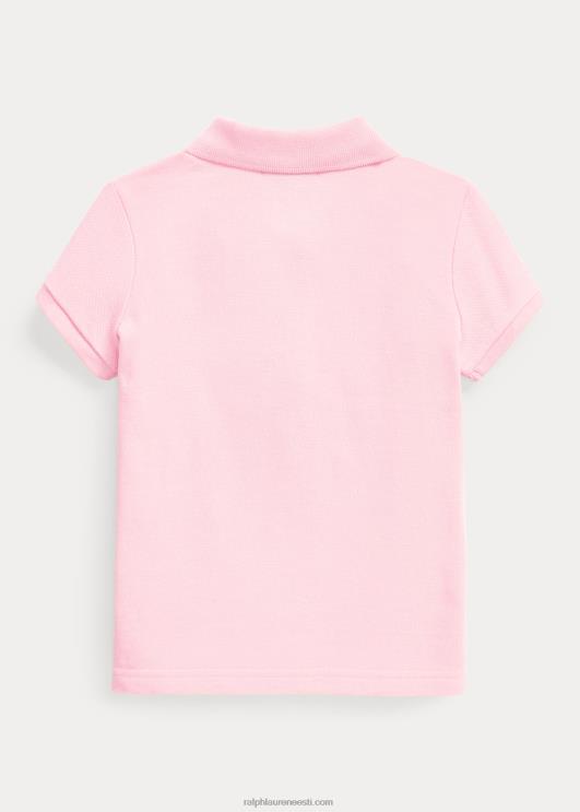Ralph Lauren lapsed puuvillase võrguga polosärk PR0V6743 karmeli roosa