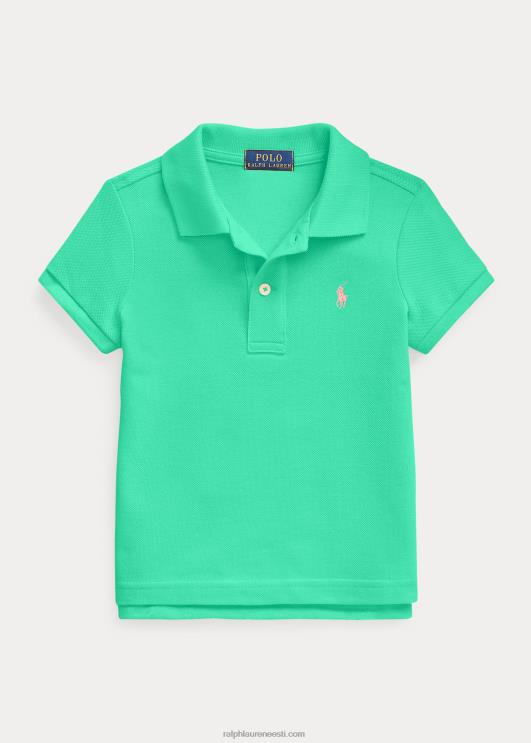 Ralph Lauren lapsed puuvillase võrguga polosärk PR0V6747 päikeseloojanguroheline