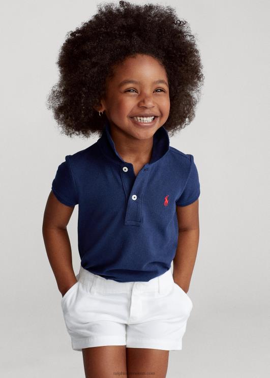 Ralph Lauren lapsed puuvillase võrguga polosärk PR0V6752 Newporti merevägi