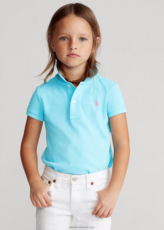 Ralph Lauren lapsed puuvillase võrguga polosärk PR0V6758 türkiissinine nova