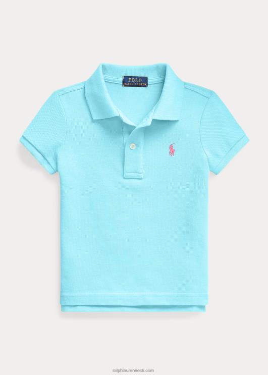 Ralph Lauren lapsed puuvillase võrguga polosärk PR0V6758 türkiissinine nova