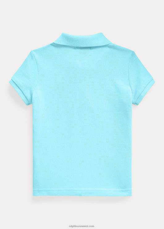 Ralph Lauren lapsed puuvillase võrguga polosärk PR0V6758 türkiissinine nova