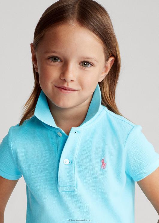 Ralph Lauren lapsed puuvillase võrguga polosärk PR0V6758 türkiissinine nova