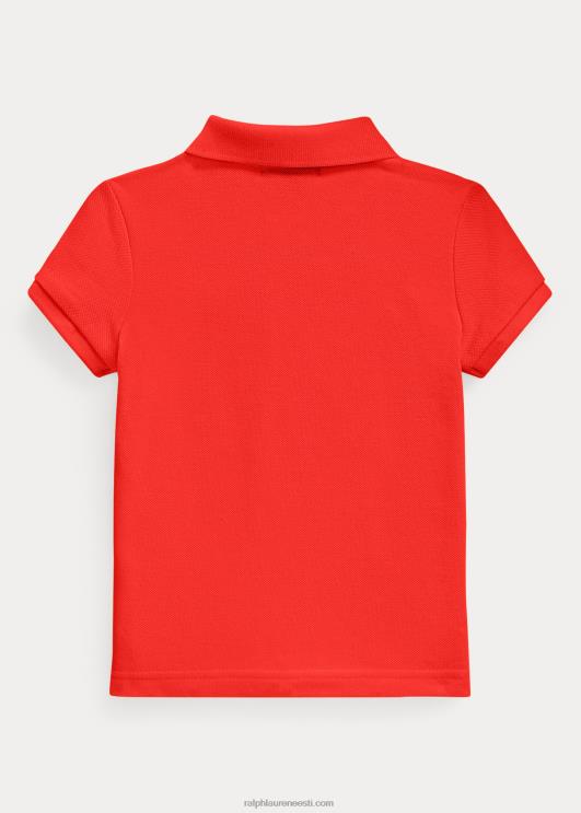 Ralph Lauren lapsed puuvillase võrguga polosärk PR0V6766 kroonleht roos