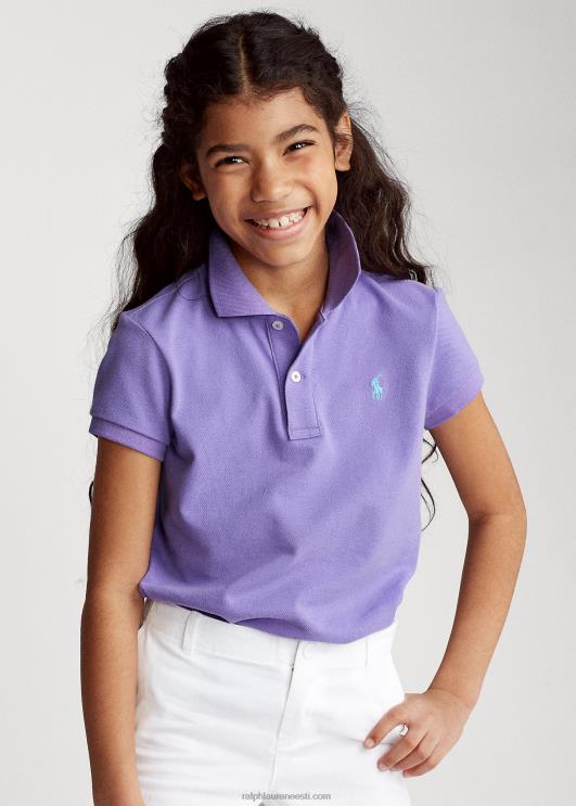Ralph Lauren lapsed puuvillase võrguga polosärk PR0V6978 kaktuse lilla