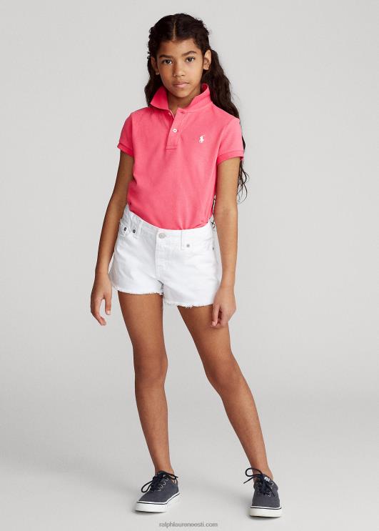 Ralph Lauren lapsed puuvillase võrguga polosärk PR0V6981 soe roosa