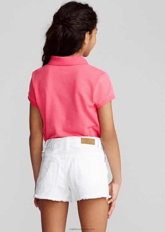 Ralph Lauren lapsed puuvillase võrguga polosärk PR0V6981 soe roosa