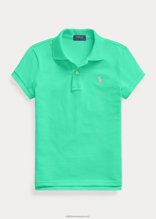Ralph Lauren lapsed puuvillase võrguga polosärk PR0V6989 päikeseloojanguroheline