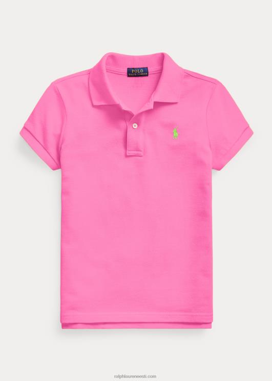 Ralph Lauren lapsed puuvillase võrguga polosärk PR0V6997 dalia roosa