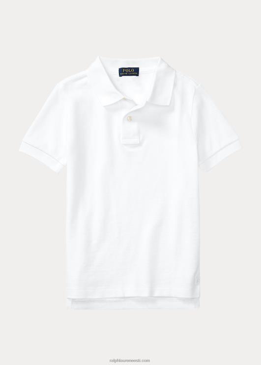 Ralph Lauren lapsed puuvillase võrguga vormipolosärk PR0V5851 valge