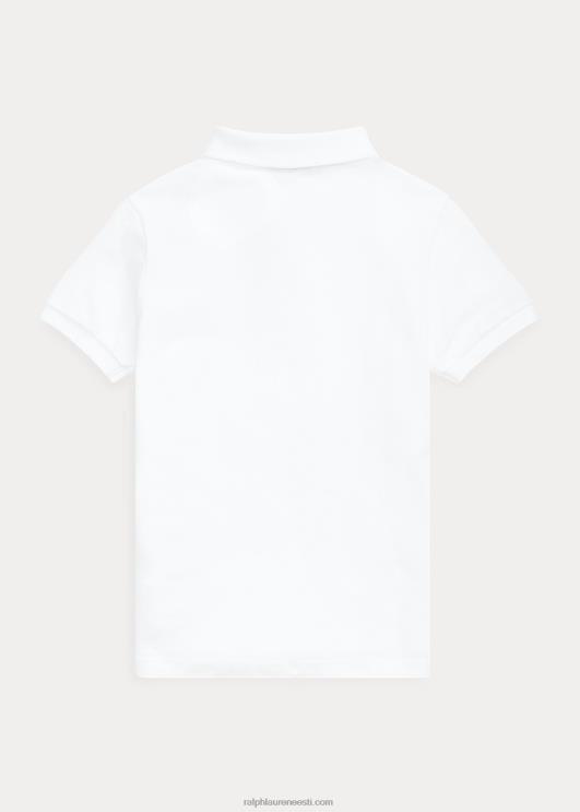 Ralph Lauren lapsed puuvillase võrguga vormipolosärk PR0V5851 valge