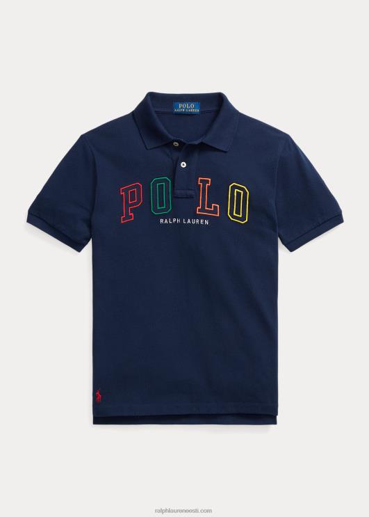 Ralph Lauren lapsed puuvillasest võrgust logoga polosärk PR0V6563 kruiisilaevastik