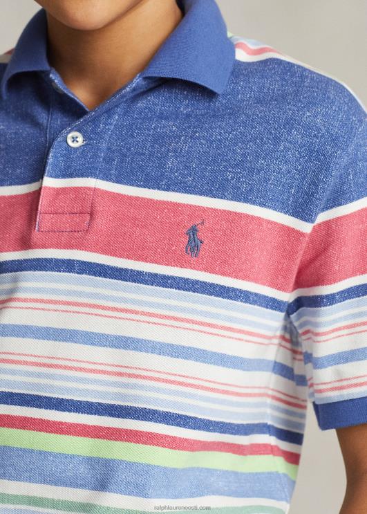Ralph Lauren lapsed triibuline puuvillase võrguga polosärk PR0V5967 paradiisiriba