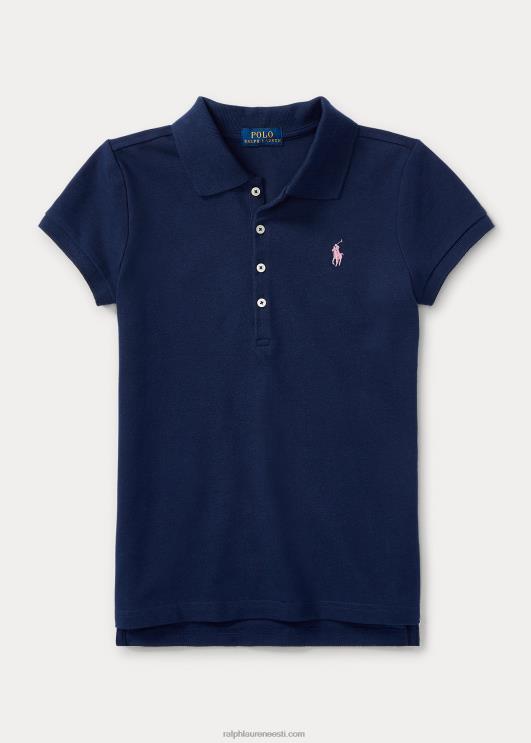 Ralph Lauren lapsed veniv puuvillase võrguga polosärk PR0V7043 rafineeritud merevägi