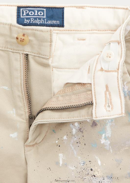 Ralph Lauren lapsed Klassikalise sobivusega värvipritsmetega chino püksid PR0V6482 kõrtsi pesu
