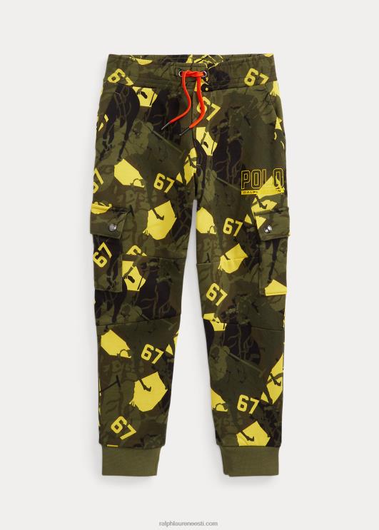 Ralph Lauren lapsed logoga topeltkootud cargo jooksupüksid PR0V9802 tippkohtumise kamo