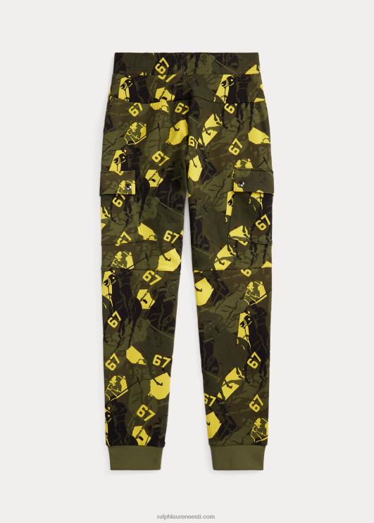 Ralph Lauren lapsed logoga topeltkootud cargo jooksupüksid PR0V9829 tippkohtumise kamo