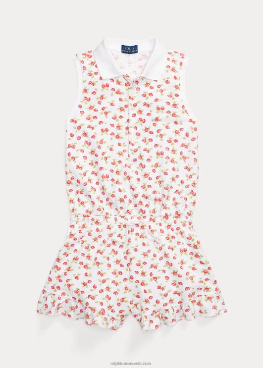 Ralph Lauren lapsed maasikast venivast võrgust poloromper PR0V9983 väike maasikatrükk