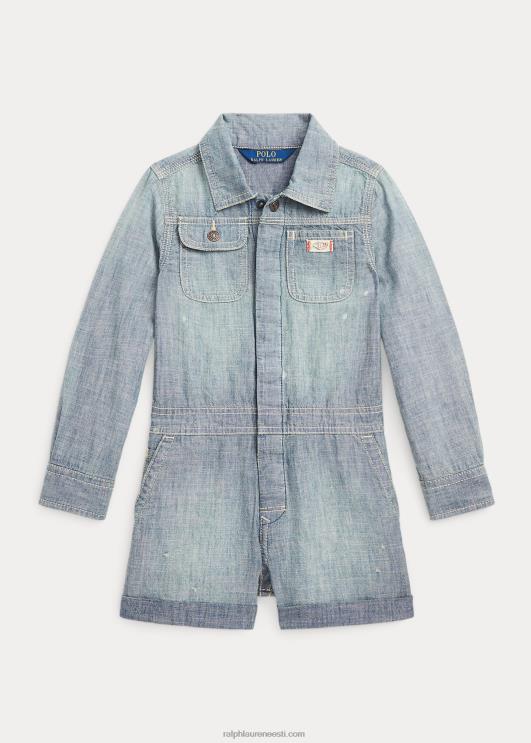 Ralph Lauren lapsed puuvillane chambray romper PR0V7421 chesteri pesu