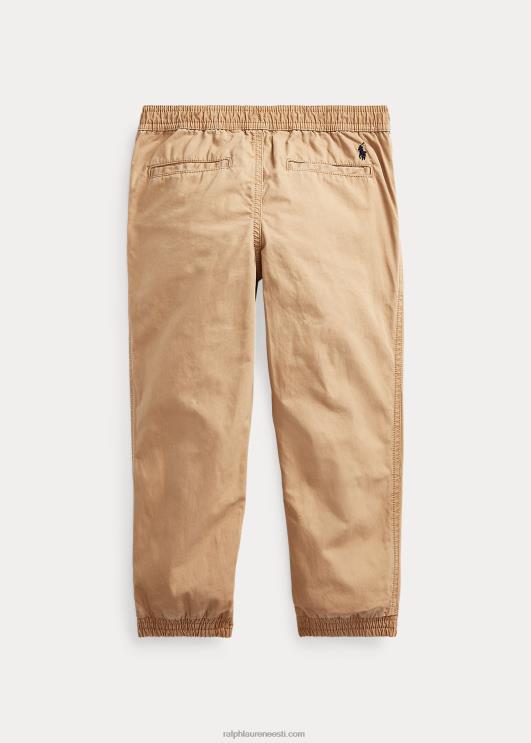 Ralph Lauren lapsed puuvillasest popliinist jooksupüksid PR0V5921 kaamel