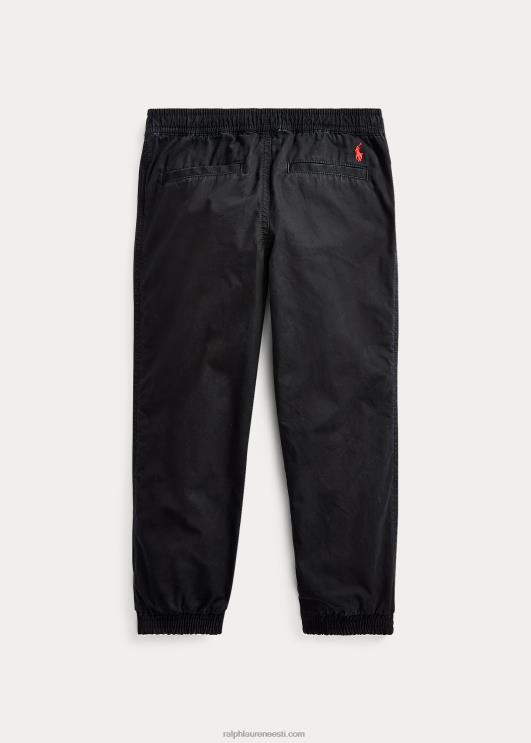 Ralph Lauren lapsed puuvillasest popliinist jooksupüksid PR0V5923 must
