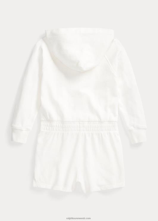 Ralph Lauren lapsed spaa froteefliis pikkade varrukatega romper PR0V7400 tekipesu valge
