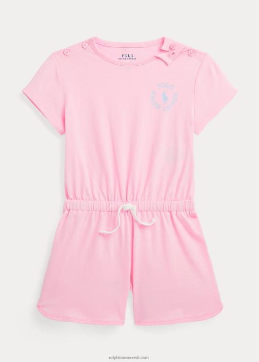Ralph Lauren lapsed suure poni logoga puuvillast trikoosärk PR0V6707 karmeli roosa