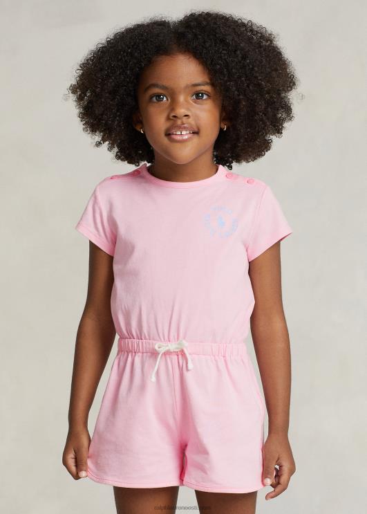 Ralph Lauren lapsed suure poni logoga puuvillast trikoosärk PR0V6707 karmeli roosa
