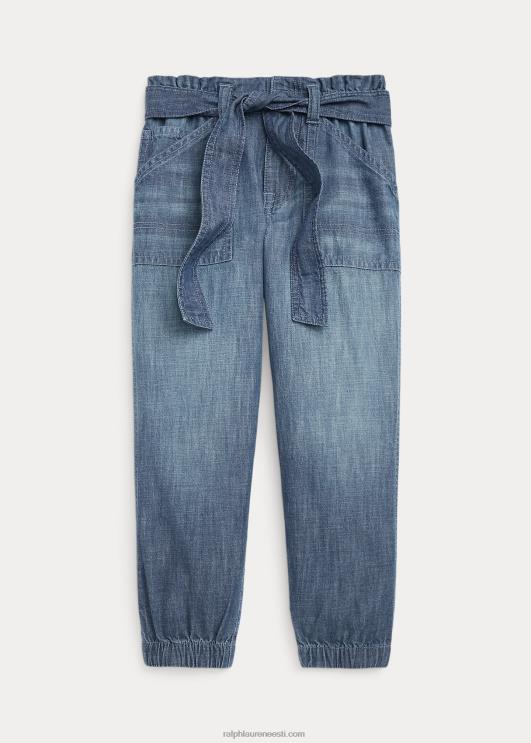 Ralph Lauren lapsed vööga lastijookija püksid PR0V9997 chambray