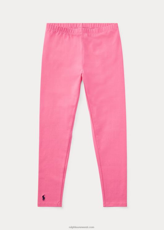 Ralph Lauren lapsed veniv puuvillane jersey retuusid PR0V7037 särav roosa