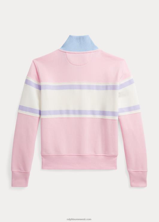 Ralph Lauren lapsed logoga frotee veerandtõmblukuga pullover PR0V7066 karmeli roosa
