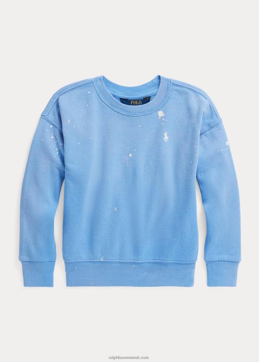 Ralph Lauren lapsed värvi-pritsme-prindiga spa froteepulover PR0V6875 sadamasaar sinine