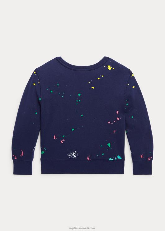 Ralph Lauren lapsed värvi pritsmega spaa frotee pullover PR0V5818 kruiisilaevastik